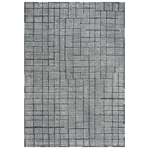 Rizzy Rugs Taylor Area Rug TAY875 Contemporary Charcoal, 7' 9" x 9' 9", Charcoal