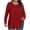 Red, variant on Long Sleeve Tops Womens Tops Casual Trendy Women Round Neck Large Size Long Sleeve Blouse Top My Items My Order
