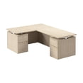 thumbnail image 1 of Scranton & Co Engineered Wood 60W Standing L Desk with Drawers in Natural Elm, 1 of 8