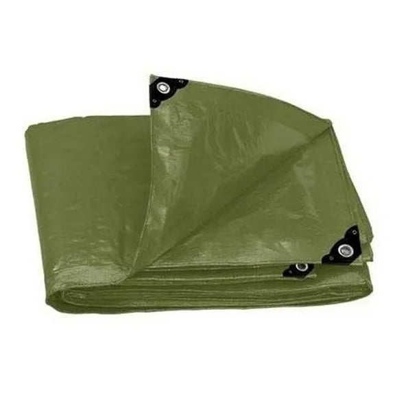 Lona Reforzada Truper 16375 Verde 4 X 5 Mt LT-45X