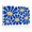 B, variant on XaaKee Canvas Wall Art Prints Pop Art Daisy Electric Blue Bright Yellow Repeating Grid Mod Canvas Prints Wall Art Home Decor Inner Framed 18*12Inch