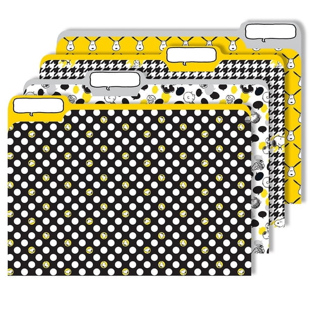 Carpetas para archivos Eureka Peanuts Snoopy for School, 4 unidades