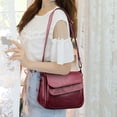 thumbnail image 5 of Nuevos bolsos cruzados de hombro para mujer, bolso de mensajero de cuero PU de alta calidad, bolso de mano para mujer, bolso de diseñador principal, 5 of 5
