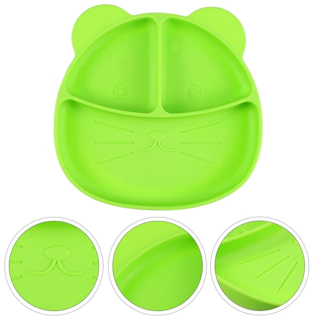 Phenofice Lot de 1 Assiette Sectionnée Réfrigérable Conception Intégrée pour Tout-Petits 7.6x7.1 Po