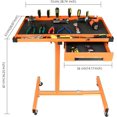 LT018 Heavy Duty Adjustable Work Table with Drawer,200 lbs Capacity