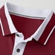 thumbnail image 4 of pstuiky camisetas de hombre, Blusas casuales de manga corta con botones y cuello alto para hombre, de color liso camisetas de hombre xxl, 4 of 8