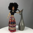 thumbnail image 2 of AlevRam 10 inch Black Doll with Afro Hair – African American Baby Doll with Movable Limbs, Washable Clothes, PVC Material, Black Dolls for Girls, Kids Gift Toy, 2 of 2