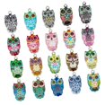 thumbnail image 4 of 20 piezas de dijes para hacer joyas, suministros de artesanía, suéter, de moda, brazalete decorativo, dijes de búho para bolsos., 4 of 9