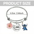 thumbnail image 4 of DESIGNICE Jewelry Bracelet,Personalized Stitch Charm Bracelet,Custom Stainless Steel Bracelets,Silver, 4 of 4