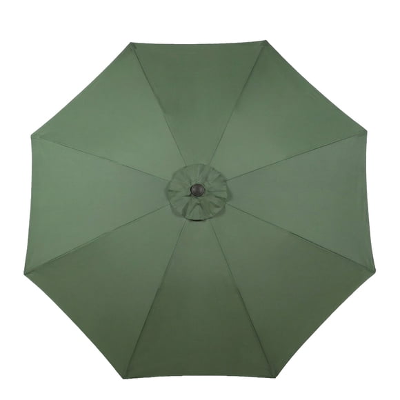 Aoodor Patio Umbrella Replacement Canopy for 10 ft 8 Ribs Table Umbrella, Outdoor Umbrella Replacement for Market Parasol, Olive Grove Canopy Only