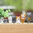 thumbnail image 4 of 6pcs Miniature Home Fairy Garden Cats, Micro Kitty Landscape Ornament Decorations Cute Lucky Cat Figures for Crafts Home Decor, 4 of 6
