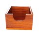 thumbnail image 2 of Dispensador de toallas de papel de madera sin tapa, bandeja de almacenamiento de pañuelos, estilo moderno, diseño de encimera, para, 2 of 9