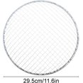 thumbnail image 2 of FrostHike 5Pcs Round BBQ Grill Rack Campfire Cooking Grill Mat Stainless Steel Wire Round Grilling Racks Grate Cooking Racks Flower Arrangement Use, 11.6 Inch, Silver, 29.5cm11.6in, 2 of 5