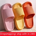 thumbnail image 2 of Zapatillas de baño de plataforma gruesa para mujer, chanclas antideslizantes de nube, sandalias de moda, suela suave, toboganes de interior EVA, 2 of 4