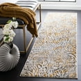 thumbnail image 2 of SAFAVIEH Amsterdam Ruby Animal Runner Rug, Beige/Gold, 2'3" x 8', 2 of 8