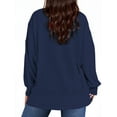 thumbnail image 4 of UVN Sweatshirts for Women Long Sleeve Pullover Fall Crewneck Oversized Tops, 4 of 6
