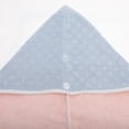 thumbnail image 4 of Unique Bargains 1 Pc Water-absorbent Two Colors Hair Towel for Bathroom Blue Pink Coral Fleece, 4 of 5