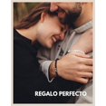 thumbnail image 4 of diseños Pulsera de Letras - Pulsera de Cuentas para Parejas I Pulseras de Pareja de Ónix Grabadas I Pulsera de Cuentas Negra Personalizada, 4 of 5