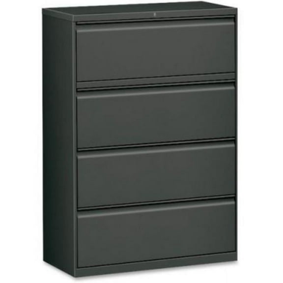 36 in. Lateral File - 4-Drawer, Charcoal