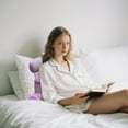 thumbnail image 3 of Soft Back Support Pillow for Pregnancy Lumbar Cushion for Bed, Car & Sofa, Memory Foam & Breathable Fabric,29.5"x23.6“,Purple, 3 of 6