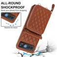 thumbnail image 3 of Rhombic Texture Card Bag Case For Motorola Razr 40, 3 of 3