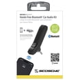 thumbnail image 4 of Scosche BTAXS3-SP1 Hands-Free 3.5mm AUX Stereo Audio Receiver Bluetooth Car Adapter Kit, Black, 4 of 11