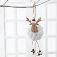 thumbnail image 3 of Colgante de árbol de Navidad decorativo tejido de madera adornos colgantes de Navidad decoraciones para el hogar 5 uds JAMW Sencillez, 3 of 5