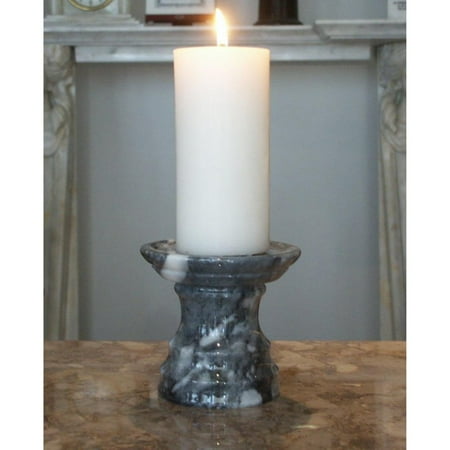 - Cashmere Grey Pedestal Candle Holder