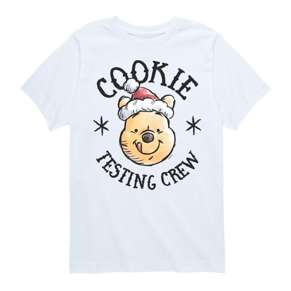 Disney Winnie The Pooh - Christmas Cookie Testing Crew - Toddler & Youth Short Sleeve Graphic T-Shirt