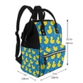 thumbnail image 2 of Balery Rubber Duck Mummy Backpack - Waterproof Twill Canvas, Large Capacity Diaper Bag with Multiple Pockets and Adjustable Straps, 2 of 6