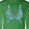 thumbnail image 4 of Inktastic Ovarian Cancer Awareness with Butterfly Ribbon Words Long Sleeve T-Shirt, 4 of 5