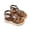 Brown, variant on HGIEYS Girls Summer Sandals, Hollow Breathable Bow Decor Closed Toe Shoes, Anti- Soft Sole Hook and Loop Casual Beach Sandals for Toddler Big Kids Girls 4.5-5 Years