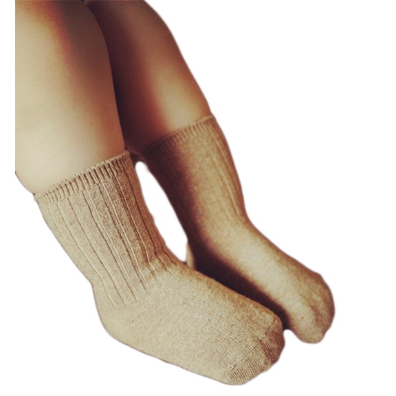 Lian LifeStyle Baby's 2 Pairs Fashion Soft Wool Crew Socks S(13-15cm/3Y-5Y) HR1617 Random Boy Color