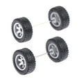 thumbnail image 2 of Almencla 4x4Pcs 1/64 Scale Wheels Replacement Parts for Diecast Car Model Kids RC Truck Argent B, 2 of 8