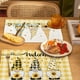 thumbnail image 4 of Manteles individuales de gnomo de girasol, resistentes al calor, lavables, decoración de mesa de cocina, 4 Uds., 4 of 5