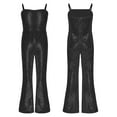 thumbnail image 5 of Sholeno Girls Shiny Sequins Jumpsuit Movie Singer Role Play Bodysuit for Carnival Party Performance Black 8, 5 of 6