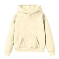 thumbnail image 4 of Byoo Toddler Girl's Preppy Letter Hoodie Casual Hooded Sweatshirt Fall Winter Pullover Top, 4 of 6