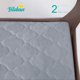 thumbnail image 5 of Pack and Play Sábanas protectoras de colchón ajustables impermeables Pack and Play Funda de colchón compatible con Graco Pack n Play & Dream On Me & Pamo Babe Playpen/Playard Sheet acolchada gris 39", 5 of 5