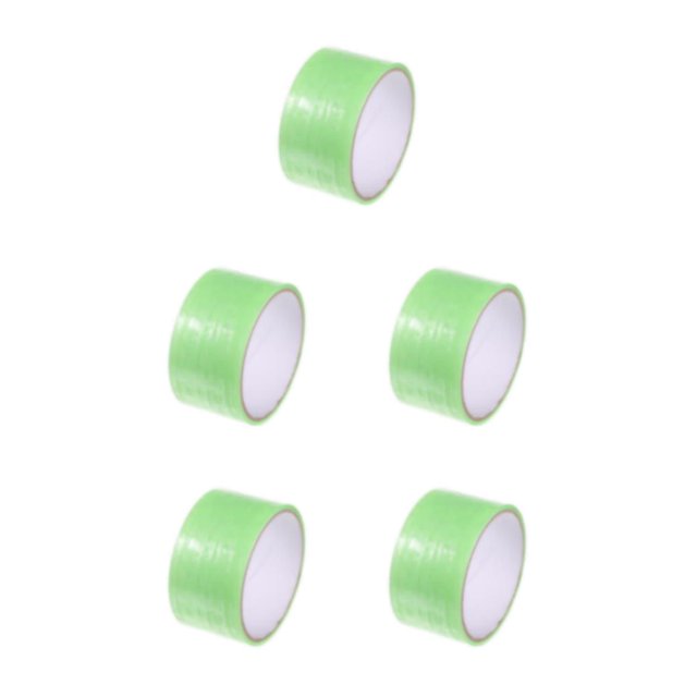 Kearding Resplandor en la oscuridad Cinta de bola adhesiva DIY Alivio del estrés Luminoso Favores de fiesta sedosos Artesanía rodante para Type2 NO2