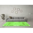 thumbnail image 3 of Ahgly Company Indoor Square Abstract Green Modern Area Rugs, 5' Square, 3 of 4