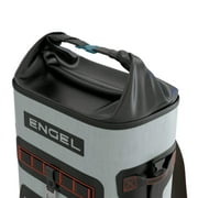 ENGEL 25 Qt Insulated Backpack Cooler BP25 - 24 Cans, Dark Gray/Orange