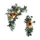 thumbnail image 2 of 2 piezas de arco de flores artificiales colgantes para arreglos florales decorativos. rosa girasol, 2 of 9