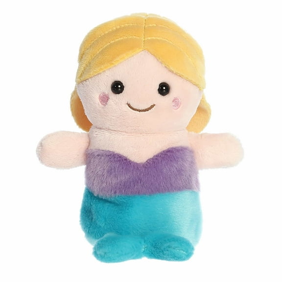 Aurora - Mini Multicolor Adorable Stuffed Animal - 5" Serena Mermaid - Palm Pals