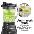 thumbnail image 3 of 12 - Speed Kitchen Blender with 40 Oz. Glass Jar, 700 Watts, Dishwasher - Safe, 3 of 7