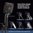 thumbnail image 5 of AUKTOPT Oil Rubber Bronze Bathroom Shower Faucet Set Mixing Valve and Trim Kit, Complete Shower System with Rough-in Valve, 5 of 5