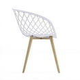 thumbnail image 4 of Jamesdar Kurv Steel Chat Set in White & Natural, 4 of 10