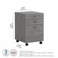 thumbnail image 2 of BBF Echo 3 Drawer Mobile File Cabinet, 2 of 9