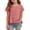 Pink, variant on TIREOW Cotton Linen Tops for Girls Oversized Summer Boho Short Sleeve Shirts Teen Kids Plain Loose Lightweight Beach Blouse (Navy, 7-8 Years)