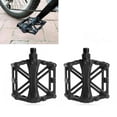 thumbnail image 2 of Pedales de bicicleta de montaña Aleación de aluminio Diseño hueco estable Peso ligero Alta resistencia Juego de pedales de bicicleta de carretera anchos Negro, 2 of 10
