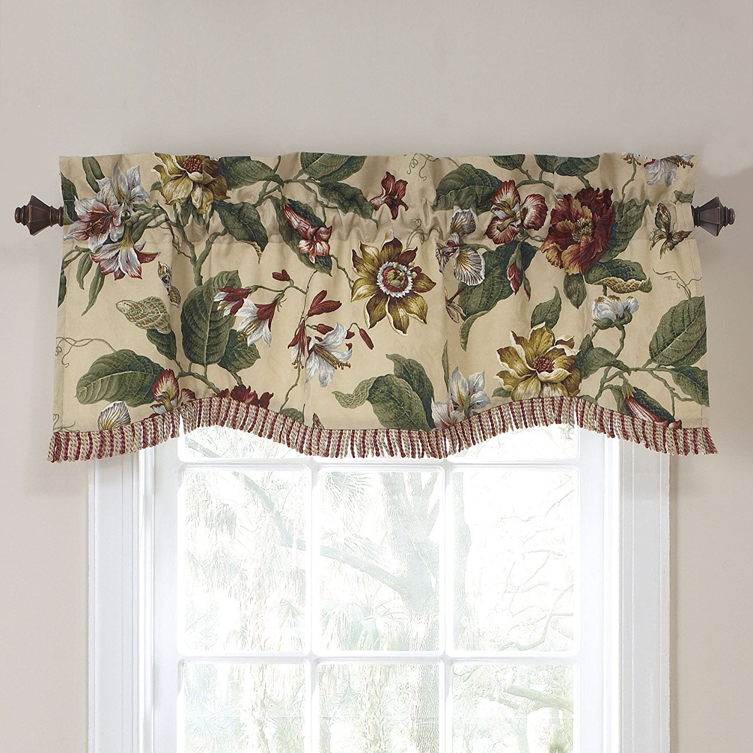 Laurel Springs Lined Window Valance,50-Inch Wide x 15-Inch ...